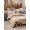 Image de Parure de lit - 129CTN64221 - 1 housse de couette 220 x 240 cm + 2 taies d'oreiller 60 x 60 cm - 100% coton ranforcé - Beige