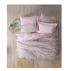 Image de Parure de lit - 129CTN64242 - 1 housse de couette 220 x 240 cm + 2 taies d'oreiller 60 x 60 cm - 100% coton ranforcé - Rose
