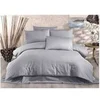 Image de Parure de lit - 1 housse de couette 220 x 240 cm + 2 taies d'oreiller 60 x 60 cm - 80% coton, 20% polyester - Gris