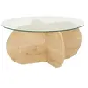 Image de Table basse en verre Bubble chêne