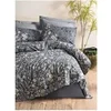 Image de Parure de lit - 129CTN64406 - 1 housse de couette 220 x 240 cm + 2 taies d'oreiller 60 x 60 cm - 100% coton ranforcé - Anthraci