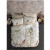 Image de Parure de lit - 129CTN63946 - 1 housse de couette 220 x 240 cm + 2 taies d'oreiller 60 x 60 cm - Satiné 100% coton - Beige