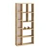 Image de Bibliothèque en bois "Demios" - 75 x 18 x 170 cm - Chêne Saphir