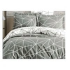 Image de Parure de lit - 1 housse de couette 220 x 240 cm + 2 taies d'oreiller 60 x 60 cm - 100% coton renforcé - Gris