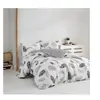 Image de Parure de lit - 1 housse de couette 220 x 240 cm + 2 taies d'oreiller 60 x 60 cm - 100% coton renforcé - Gris