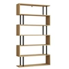 Image de Bibliothèque en bois "Hector" - 90 x 22 x 162 cm - Saphir