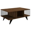 Image de Table basse en bois "Bert" - 90 x 60 x 40 cm - Noyer