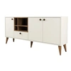 Image de Buffet en bois "Napoli" - 180 x 35 x 81 cm - Crème