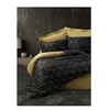 Image de Parure de lit - 129CTN64268 - 1 housse de couette 220 x 240 cm + 2 taies d'oreiller 60 x 60 cm - 100% coton ranforcé - Noir