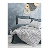 Image de Parure de lit - 129CTN64281 - 1 housse de couette 220 x 240 cm + 2 taies d'oreiller 60 x 60 cm - 100% coton ranforcé - Anthraci