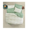 Image de Parure de lit - 129CTN64279 - 1 housse de couette 220 x 240 cm + 2 taies d'oreiller 60 x 60 cm - 100% coton ranforcé - Vert