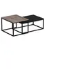 Image de Table basse - LEKA - Rectangulaire - Anhtracite - 72 x 45 x 37 cm
