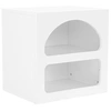 Image de Table de chevet avec rangements - Blanc - LUELA