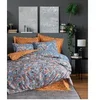 Image de Parure de lit - 1 housse de couette 140 x 200 cm + 2 taies d'oreiller 60 x 60 cm - 100% coton renforcé - Moutarde