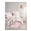 Image de Parure de lit - 129CTN64605 - 1 housse de couette 220 x 240 cm + 2 taies d'oreiller 60 x 60 cm - Satiné 100% coton - Poudre