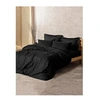 Image de Parure de lit - 129CTN64621 - 1 housse de couette 220 x 240 cm + 2 taies d'oreiller 60 x 60 cm - 100% coton ranforcé - Noir