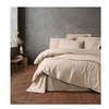 Image de Parure de lit - 129CTN64627 - 1 housse de couette 220 x 240 cm + 2 taies d'oreiller 60 x 60 cm - 100% coton ranforcé - Beige