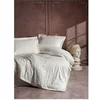 Image de Parure de lit - 129CTF24635 - 1 housse de couette 220 x 240 cm + 2 taies d'oreiller 60 x 60 cm - Satiné 100% coton - Ecru