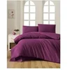 Image de Parure de lit - 1 housse de couette 220 x 240 cm + 2 taies d'oreiller 60 x 60 cm - 100% coton renforcé - Violet