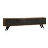Image de Meuble TV en bois "Alberi" - 160 x 25 x 35 cm - Gris anthracite