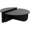 Image de Lot de 2 tables basses - Noir - ALOEVA