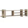 Image de Meuble TV en bois "Zeyna" - 156 x 29 x 40 cm - Travertin