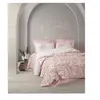 Image de Parure de lit - 129CTN64494 - 1 housse de couette 220 x 240 cm + 2 taies d'oreiller 60 x 60 cm - 100% coton ranforcé - Rose