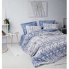 Image de Parure de lit - 129CTN94492 - 1 housse de couette 220 x 240 cm + 2 taies d'oreiller 60 x 60 cm - 100% coton ranforcé - Bleu