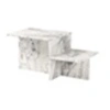 Image de - Table basse en aggloméré 80 x 40 x 40 cm Harmony beige marbré