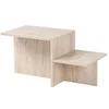 Image de Table basse en aggloméré 80 x 40 x 40 cm Harmony beige