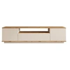 Image de Meuble TV avec 3 portes et 1 niche - Beige et naturel - LOTULA