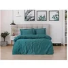Image de Parure de lit - 129CTN63978 - 1 housse de couette 220 x 240 cm + 2 taies d'oreiller 60 x 60 cm - Satiné 100% coton - Bleu