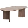 Image de Hanah Home Élégante Table à café en Noyer, 119 x 60 x 39,8 cm, 100% mélamine, épaisseur 18 mm, Parfaite pour Les Salons Modernes et Les espaces en occasion ou reconditionné
