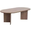 Image de Table basse ovale en aggloméré Sable noyer