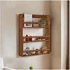 Image de Etagère murale design 3 niches 73x14x90 cm en pin massif