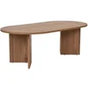Image de Table basse ovale en aggloméré Sable chêne vielli