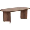 Image de Table basse ovale en aggloméré Sable noyer vielli