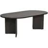 Image de Élégante Table à café, Lumiere Black, 119 x 60 x 40 cm, 100% mélaminée, épaisseur 18 mm, élégante et Fonctionnelle pour Les espaces de Vie Modernes en occasion ou reconditionné