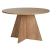 Image de Table à manger ronde en aggloméré Virella chêne