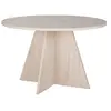 Image de Table à manger ronde en aggloméré Virella travertine