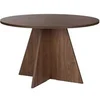 Image de Table à manger ronde en aggloméré Virella noyer