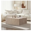 Image de Table basse carrée 90x90x35 cm décor travertin