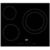 Image de HIC63402T - Vitrocéramique - 3 plaques de cuisson - Niche - largeur : 56 cm - profondeur : 49 cm - noir