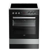 Image de b300 FSE67301XCS - Cuisinière - pose libre - largeur : 60 cm - profondeur : 60 cm - hauteur : 85 cm - avec système auto-nettoyant - acier inoxydable