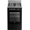 Image de Cuisinière gaz 65l 4 feux noir FSG52010GBC