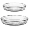 Image de Lot de 2 plats à tartes 26+32 cm - - Transparent / Cristal - Verre