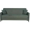 Image de Canapé convertible ENZO 3 places vert foncé tissu coffre lit 122 x 190 cm