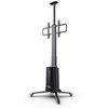 Image de Noir. Blanc 65x83x236cm Pr-8500 - Meuble Visioconférence Motorisé Avec Panneau De Contrôle