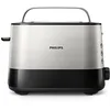 Image de Philips Grille-pain - 2 Fentes, 7 Réglages, Réchauffe-Viennoiseries, Décongélation, Surélévation, Arrêt Automatique, Noir (HD2637/90) en occasion ou reconditionné