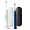Image de Brosse à dents électrique Sonicare HX6851/34 Protective Clean 5100 Blanc et bleu nuit